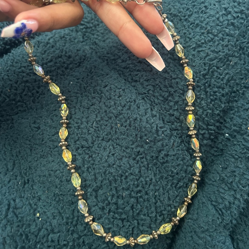 Green Tone Bead Necklace